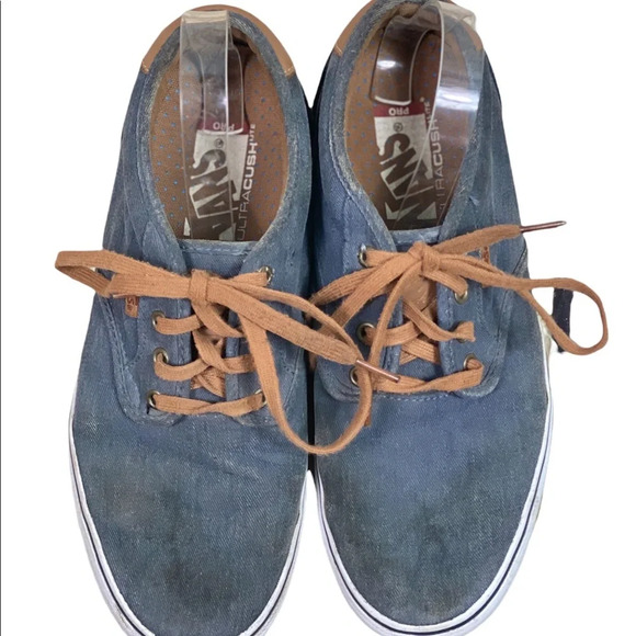 Vans Chambray Chima Ferguson Washed Out Low Top Sneakers - Picture 12 of 16